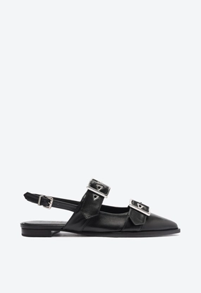 Durable Material City Bright Darla Sling Leather Flat