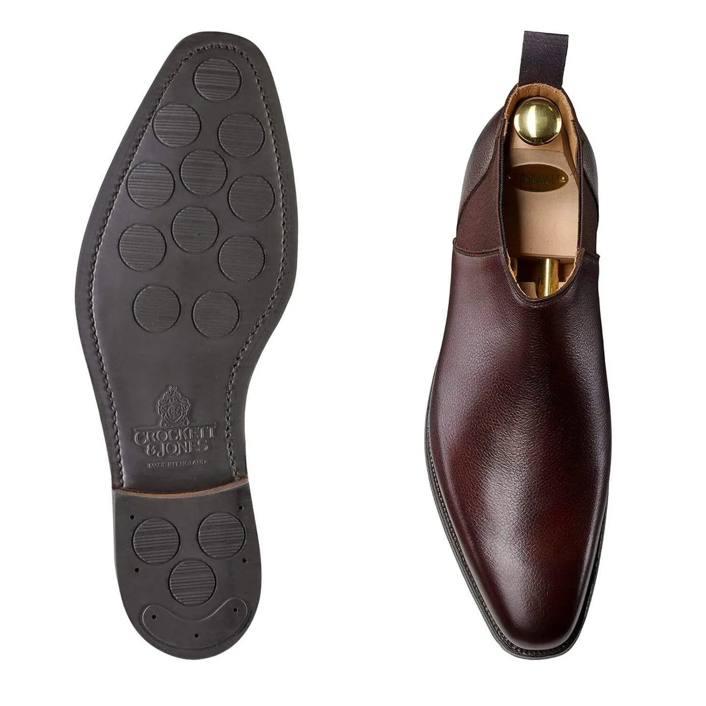 Breathable Snowy Path Stylish Footwear Deene Dark Brown Pebble Grain