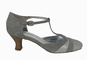 Django & Juliette Nookie Silver Dust Leather heel Rooftop Spark