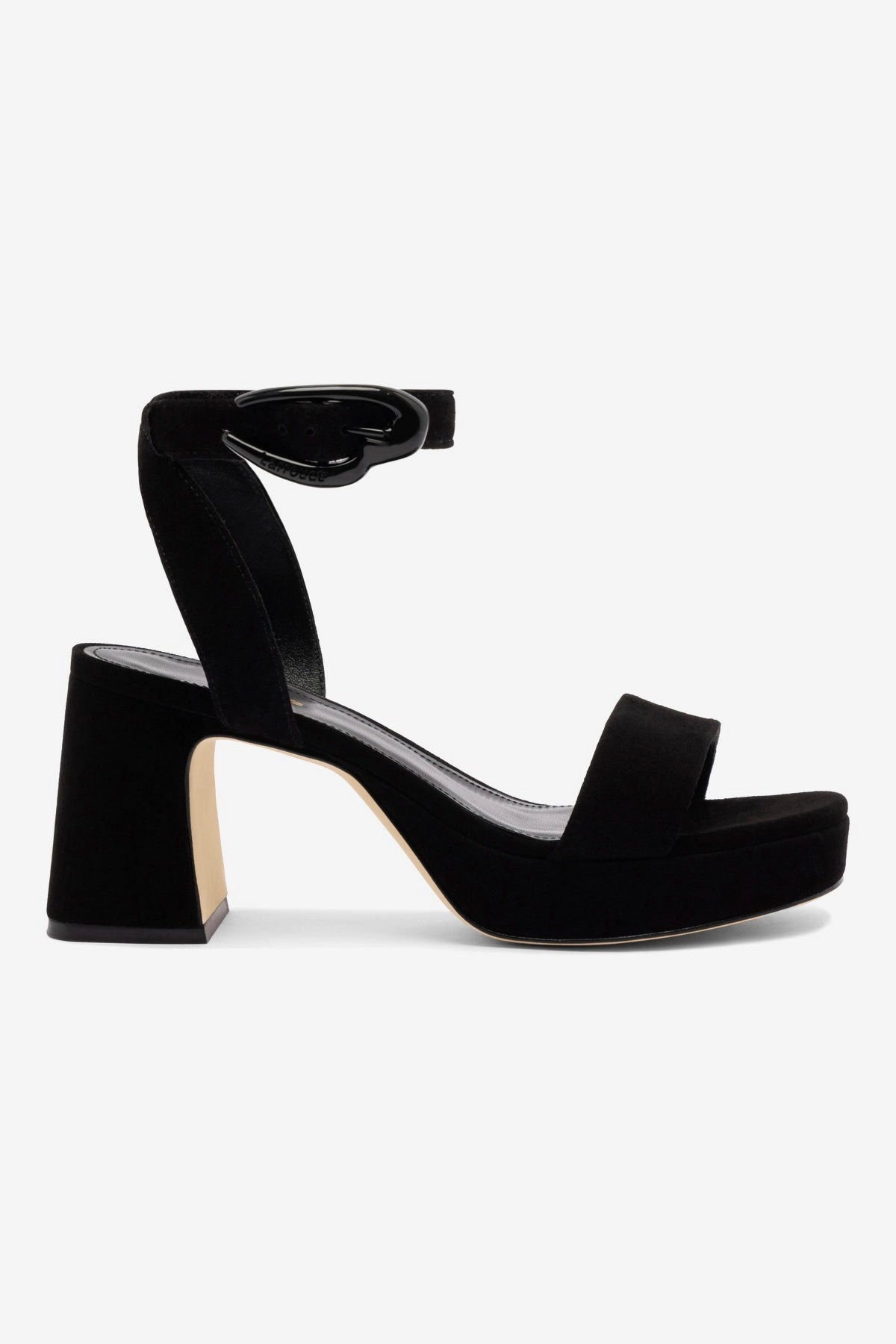 Dolly Verona Low Sandal In Black Suede Beach Ready Footwear for All Fashionable Open-toe Sandals