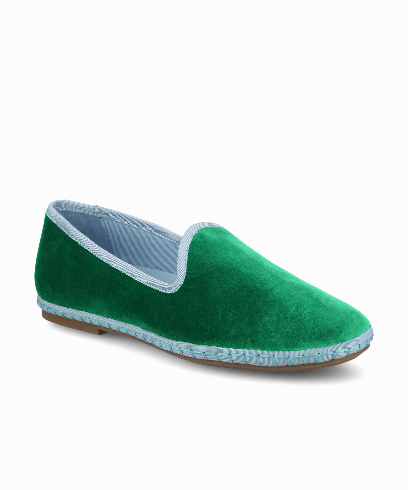 The Heron - Kelly Green Velvet Ventilated Mesh Sunny Walks Moisture Management Technology