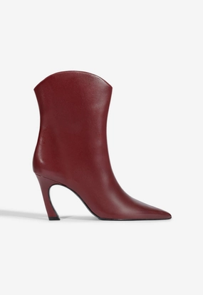 Ergonomic Footbed Maryann Curve Leather Bootie