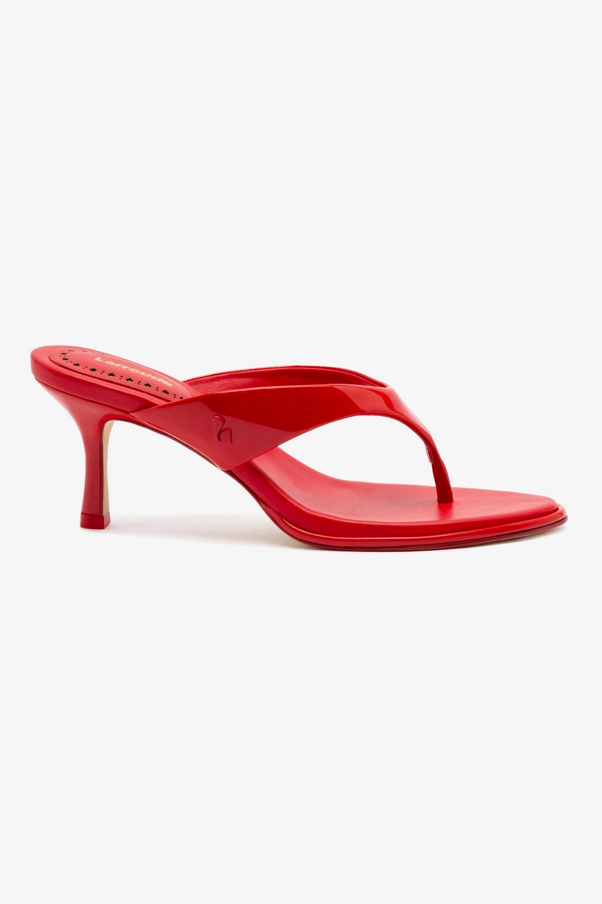 Adjustable Closure Easy Walk Dual Fit Gaia Sandal In Scarlet Leather