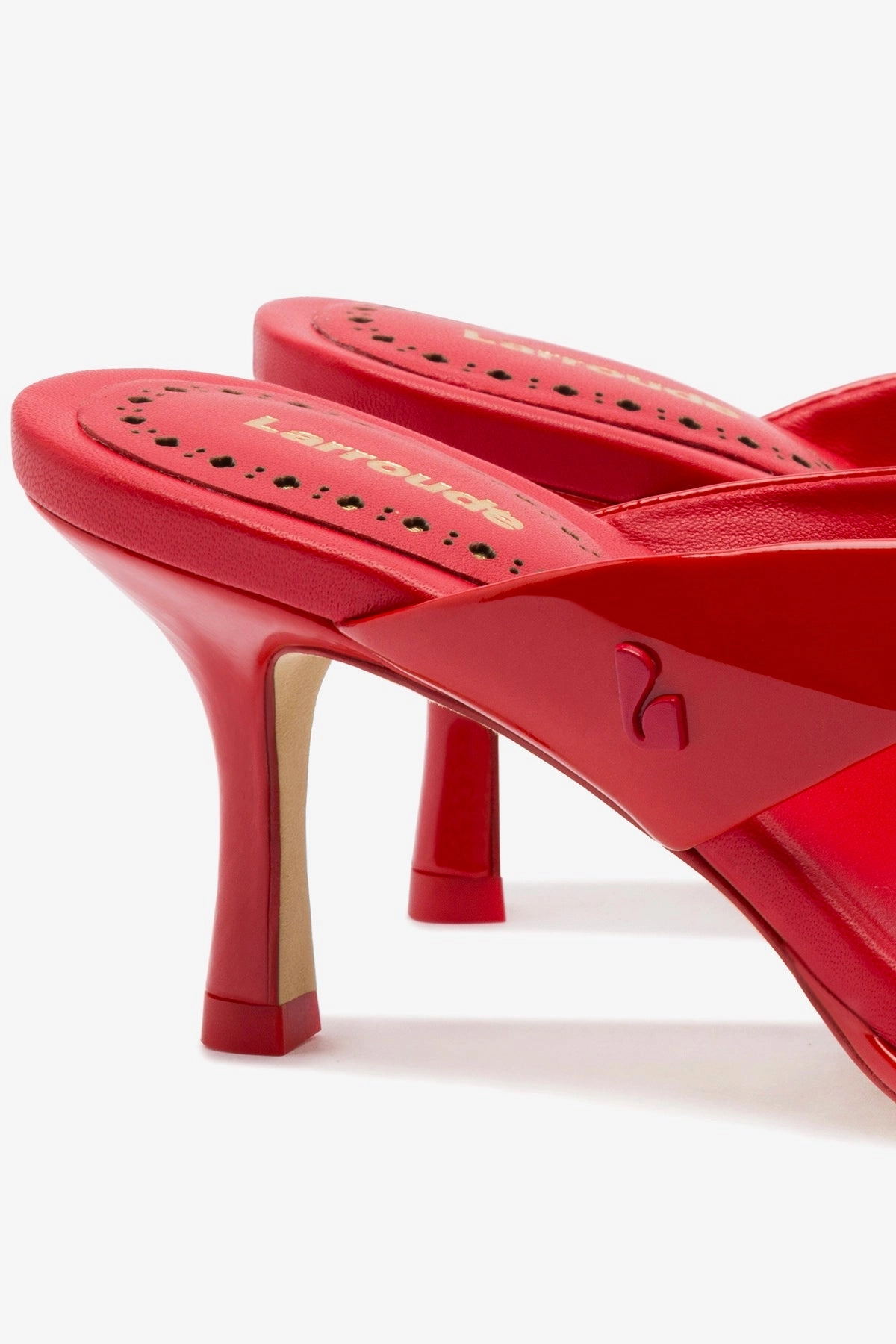 Foot Hug Dual Fit Gaia Sandal In Scarlet Leather