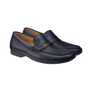 Genoa Navy Grain Wool Warm