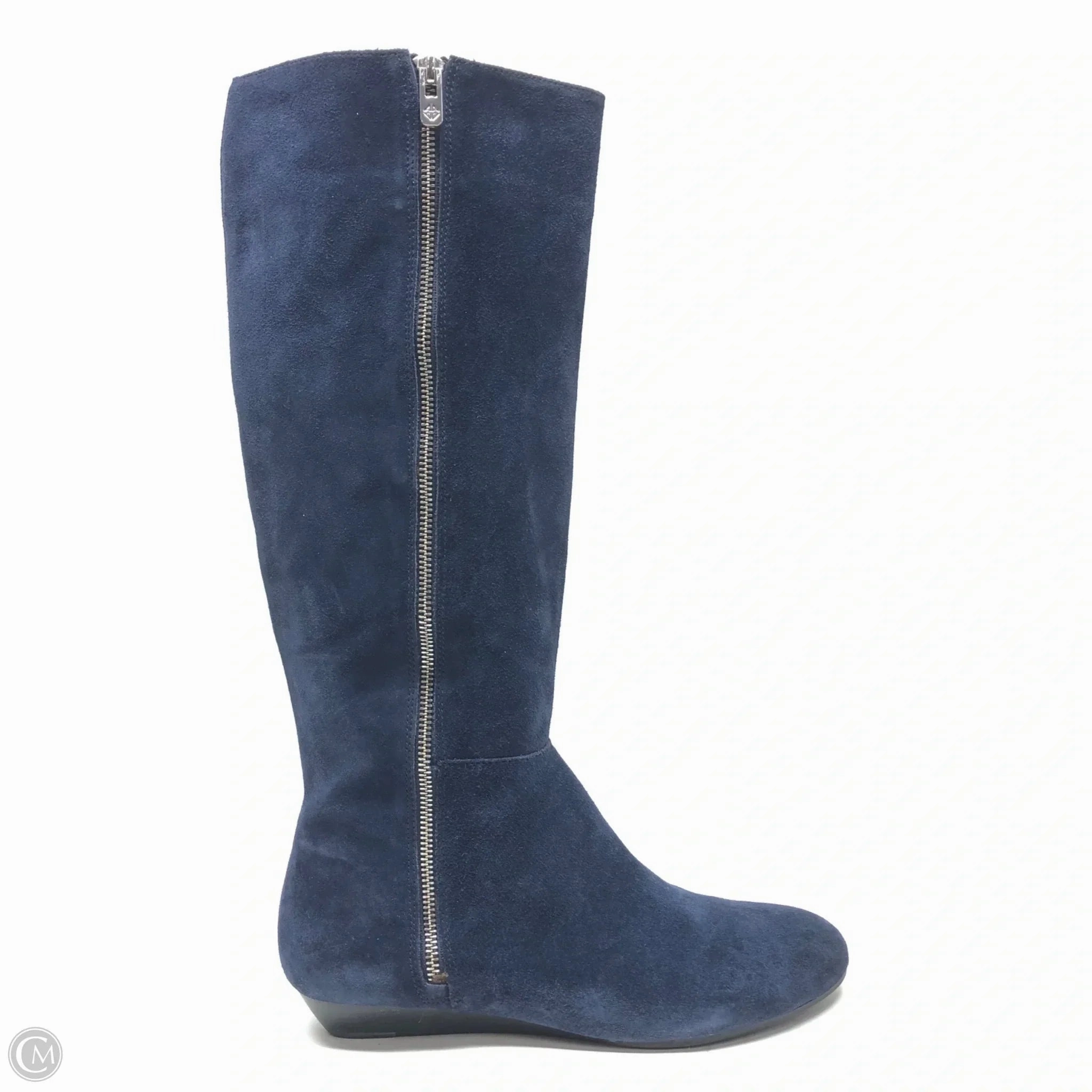 Boots Knee Flats By Antonio Melani In Navy, Size: 9.5 Denim Touch Shock Absorption Core