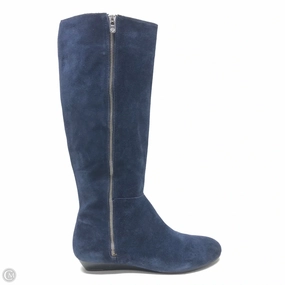 Boots Knee Flats By Antonio Melani In Navy, Size: 9.5 Denim Touch Shock Absorption Core