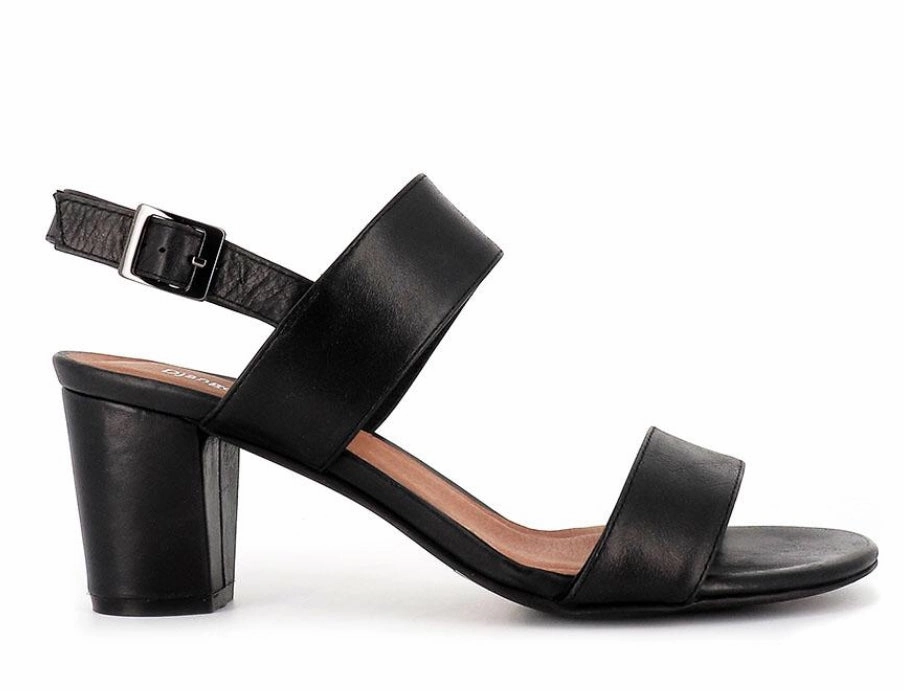 Iconic Appeal Django & Juliette Calons Leather Heel ~ Cafe ~ Tan ~ Black