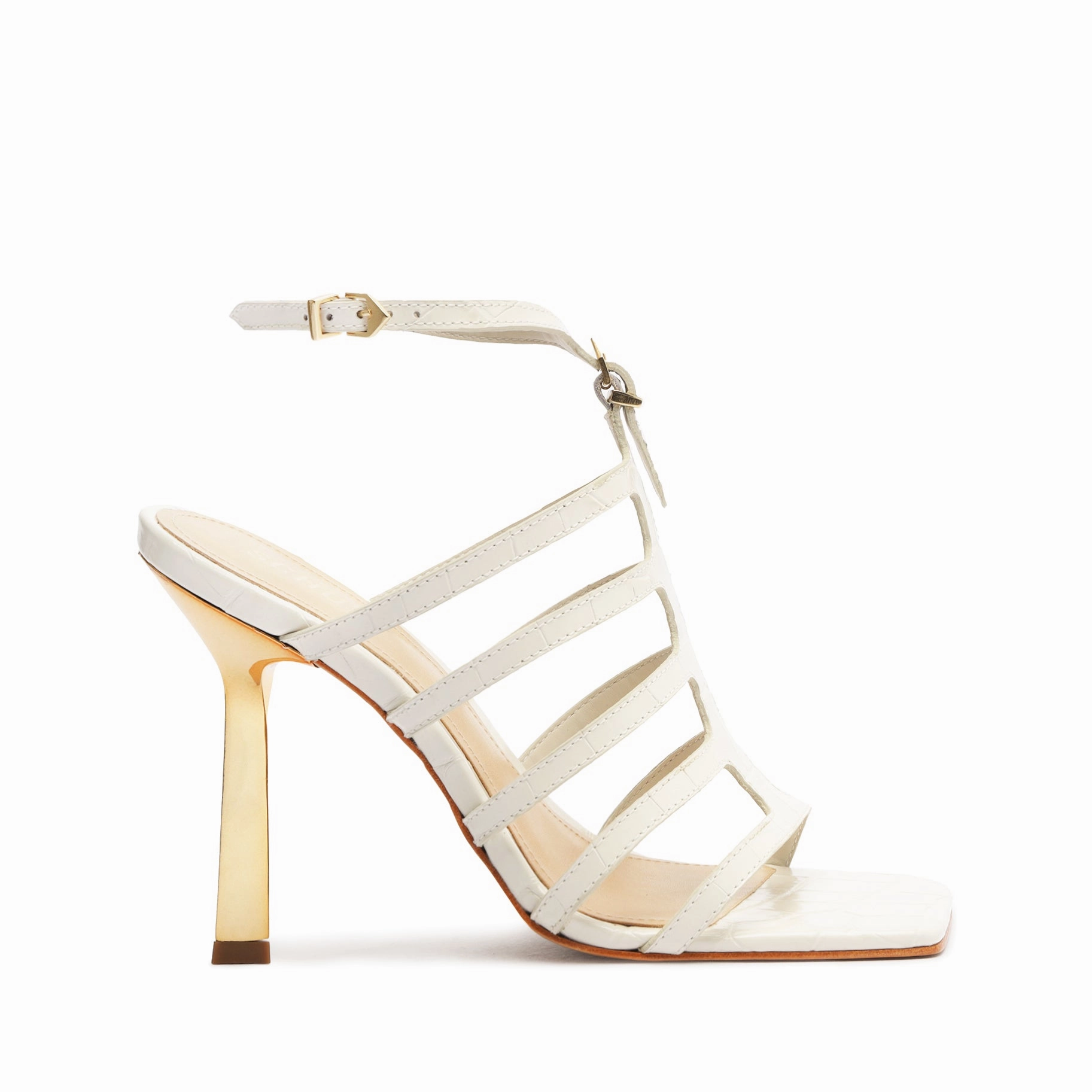 Hayden Crocodile-Embossed Leather Sandal Breathable Beach Walk Orthopedic Friendly Design