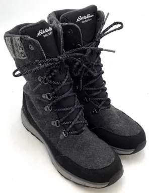 Eddie Bauer Women's Black Snow Boots - Size 9.5