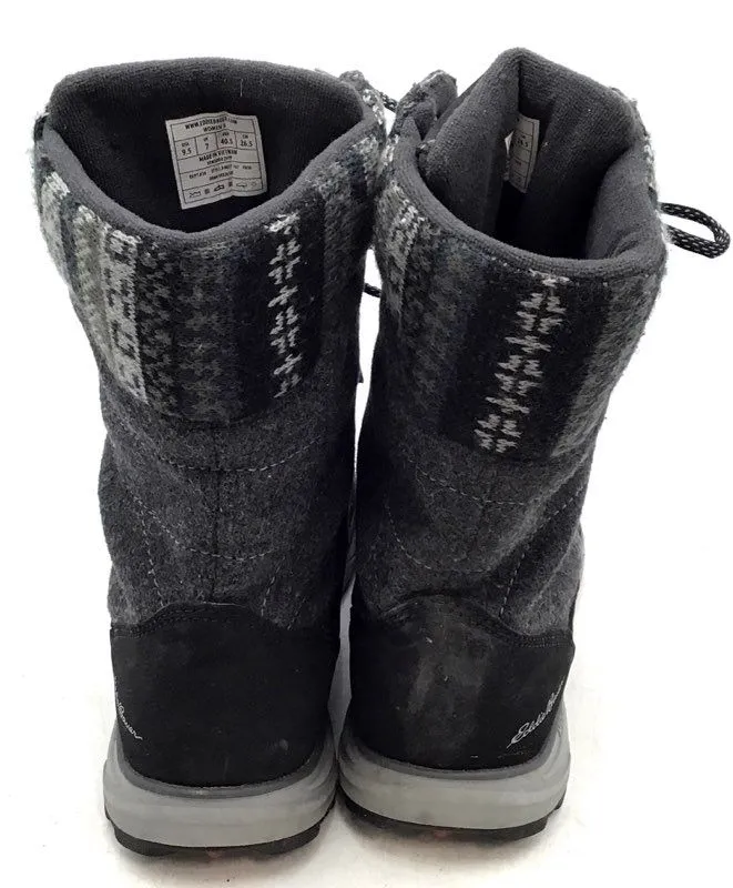 Eddie Bauer Women's Black Snow Boots - Size 9.5