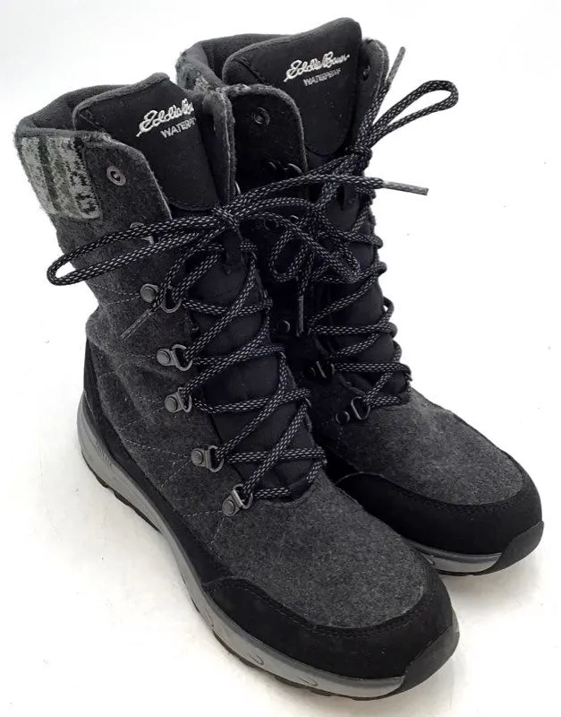 Eddie Bauer Women's Black Snow Boots - Size 9.5