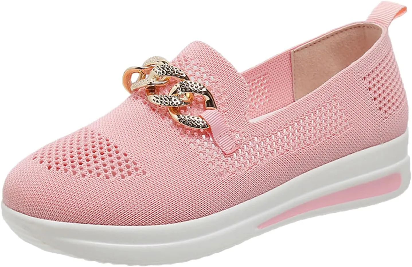 Eduavar Sneakers for Women Trendy, Womens Shoes Sneakers Breathable Mesh Sneakers Platform Low Heel Shoes Walking Sneakers