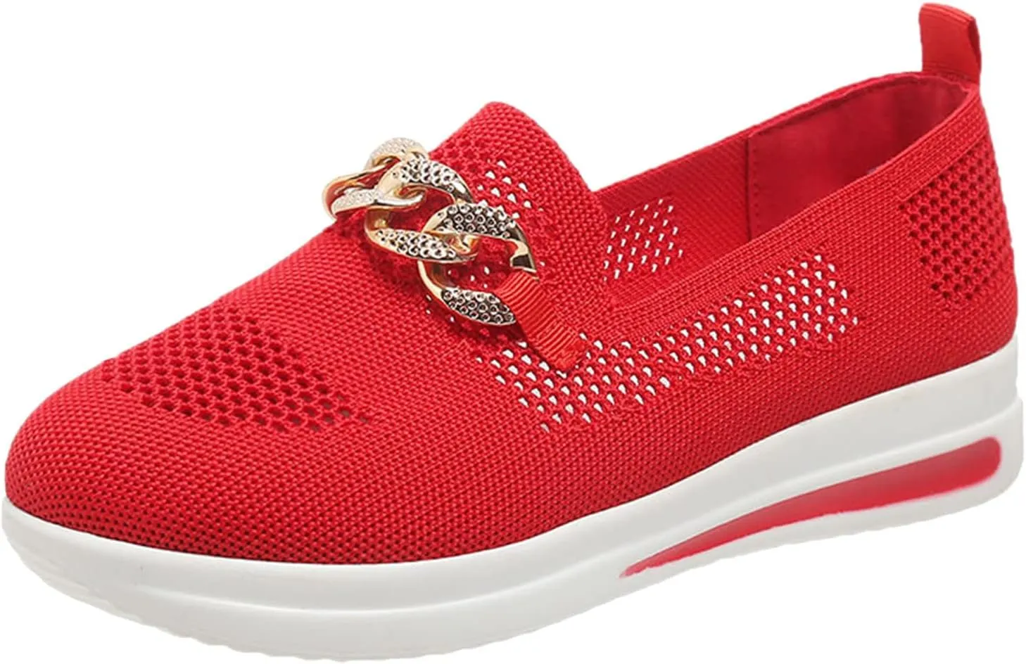Eduavar Sneakers for Women Trendy, Womens Shoes Sneakers Breathable Mesh Sneakers Platform Low Heel Shoes Walking Sneakers