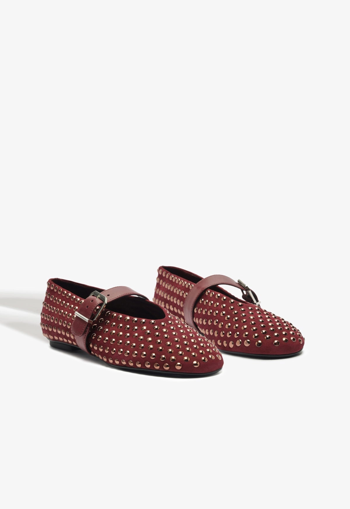 Padded collar Comfort Cushion Eiza Shine Suede Flat