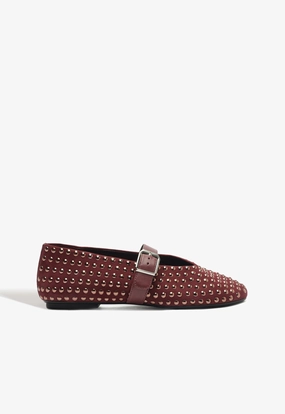Eiza Shine Suede Flat Campus Cool Ventilated Design