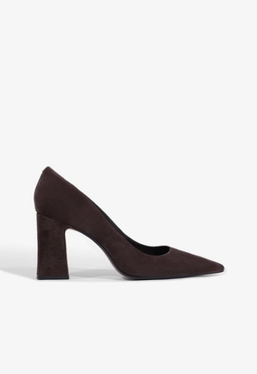 Eleanor Suede Pump Smooth Finish Formal Chic
