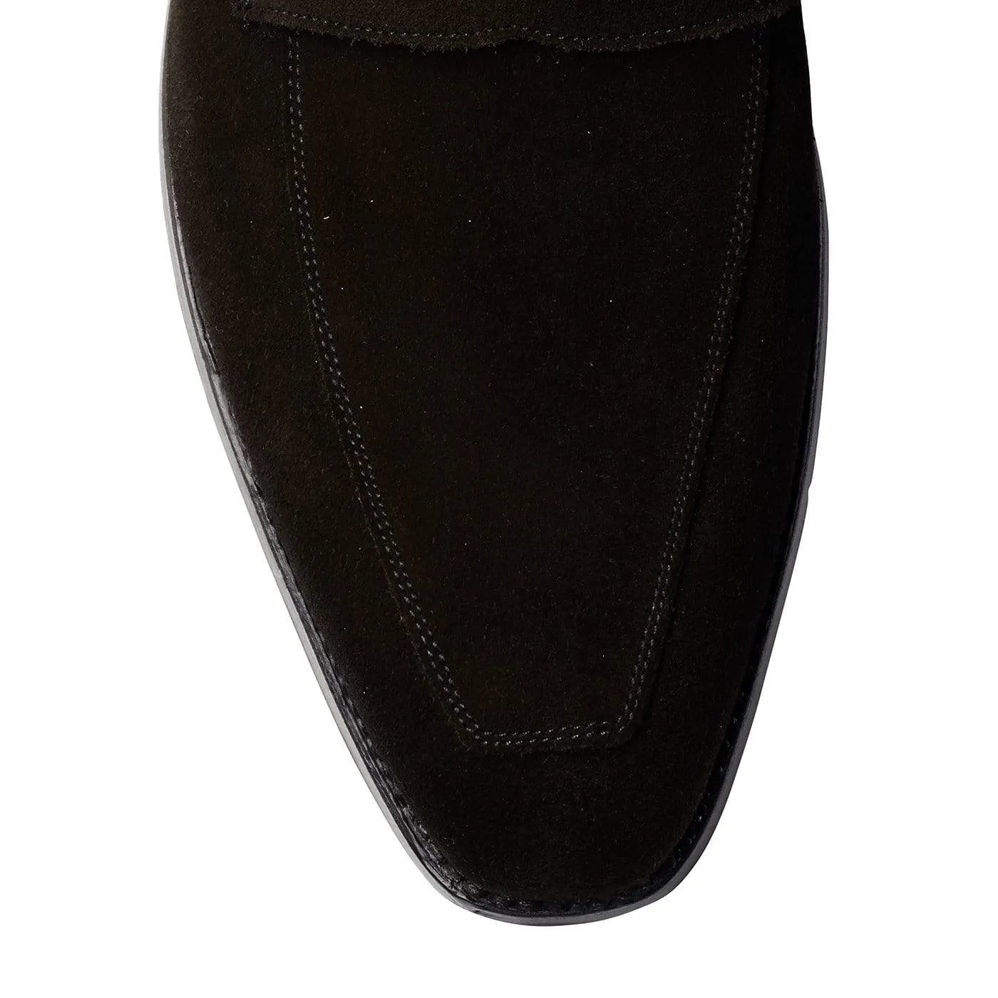 Merton Black Calf Suede Day Long Comfortable Insole