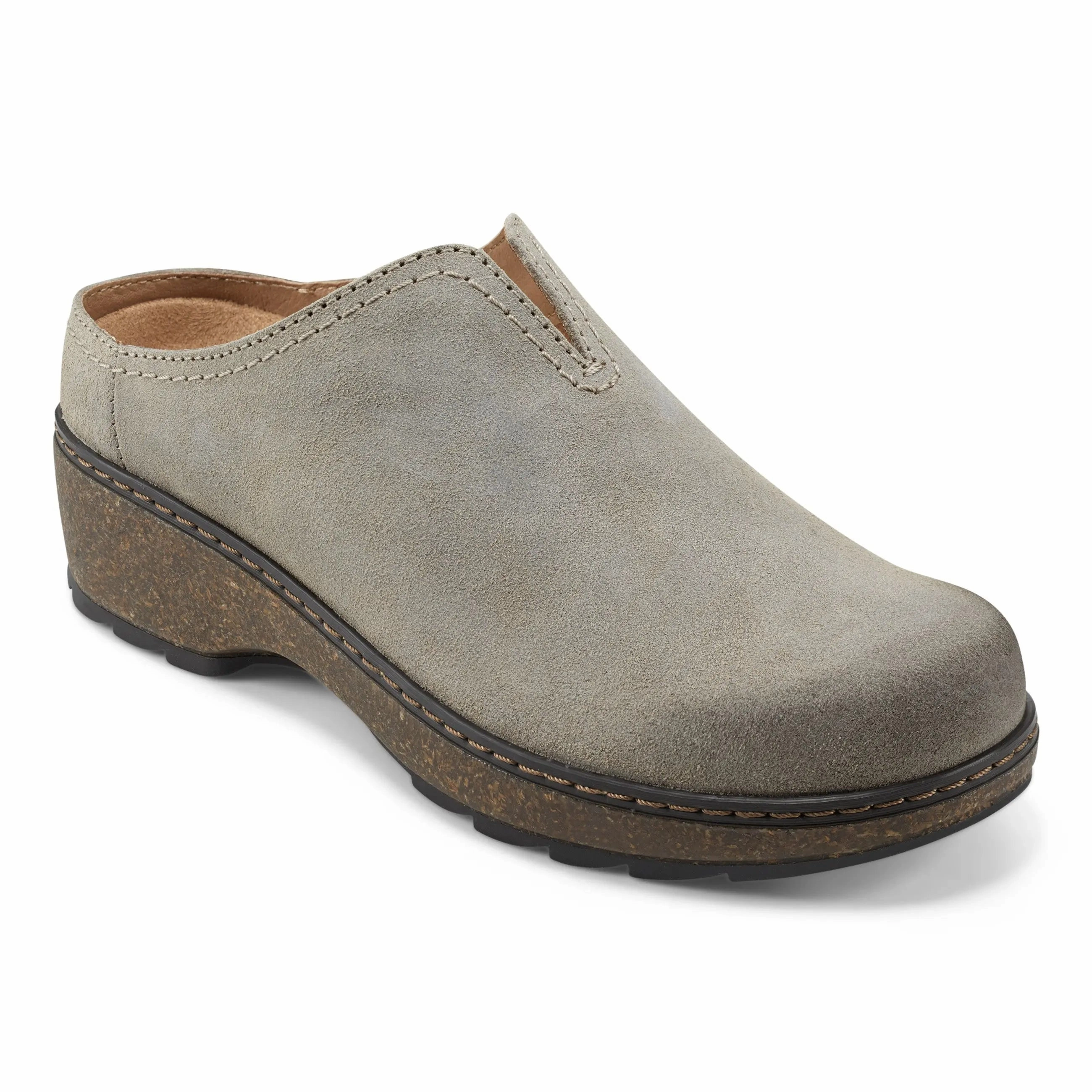 Kolia Round Toe Slip-on Casual Clogs Open Path