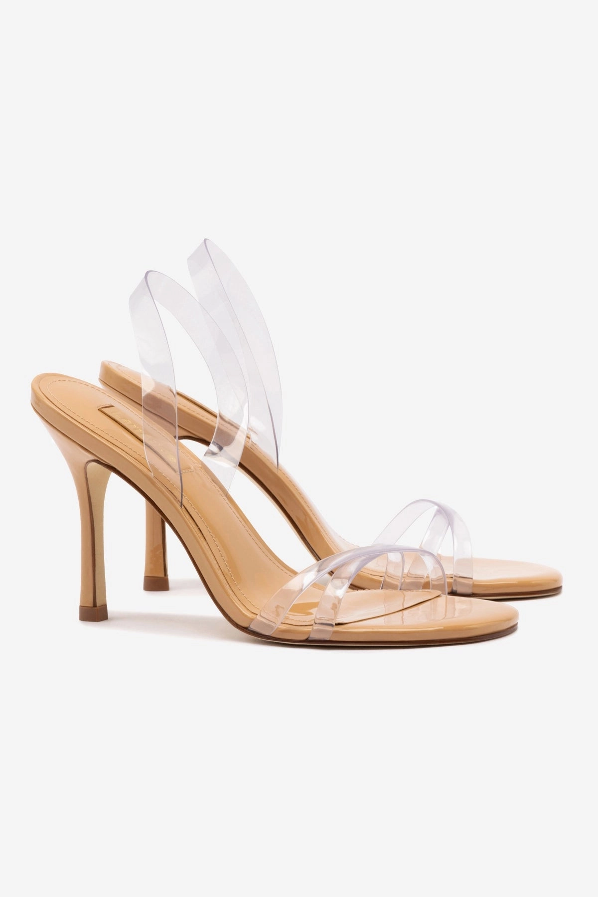 Hypoallergenic Lining Stylish Open-toe Sandals Elegant Performance Annie Sandal In Tan Leather and Vinyl