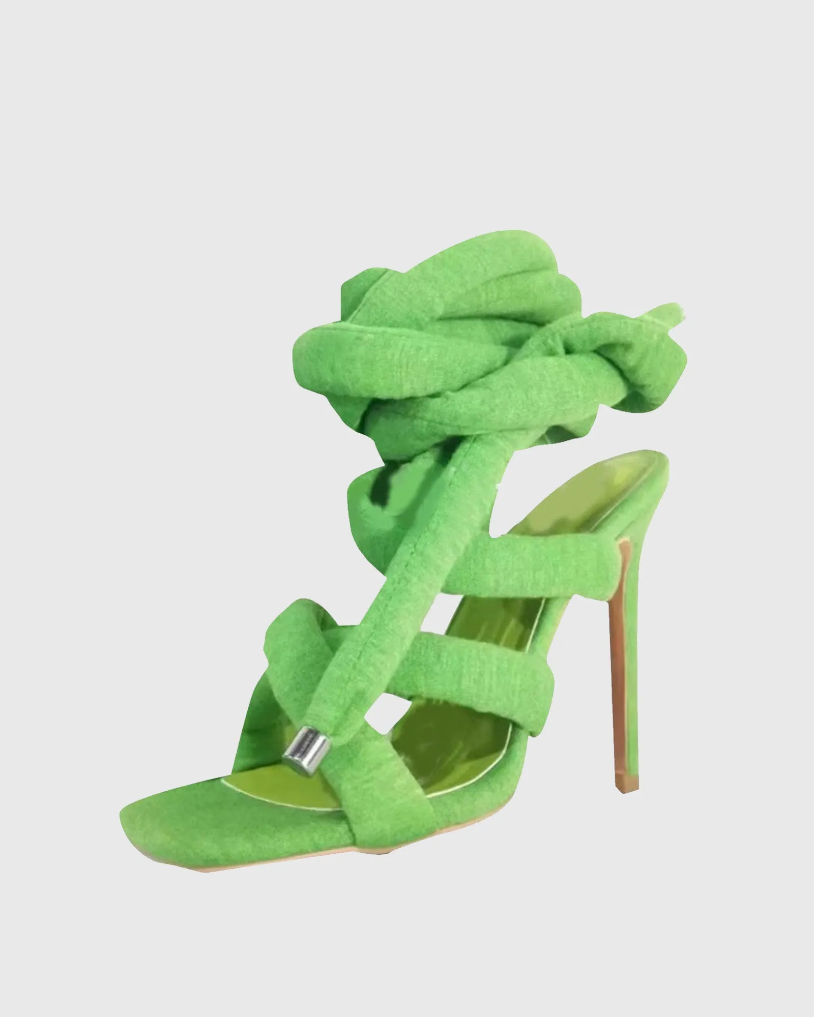Eloisa Lace up Sandals In Green