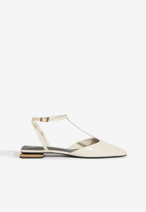 Ankle Support Allure T Patent Flat