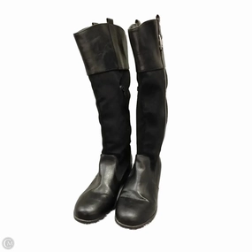 Ankle Coverage Anti-Slip Function Boots Knee Flats By Clothes Mentor In Black, Size: 9