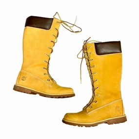 Boots Knee Heels By Timberland In Tan, Size: 5 Wrinkle Resistant Eco Material Comfort Seeker