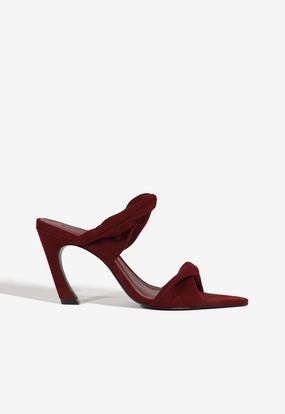 Meline Mule Suede Sandal Durable Fabric