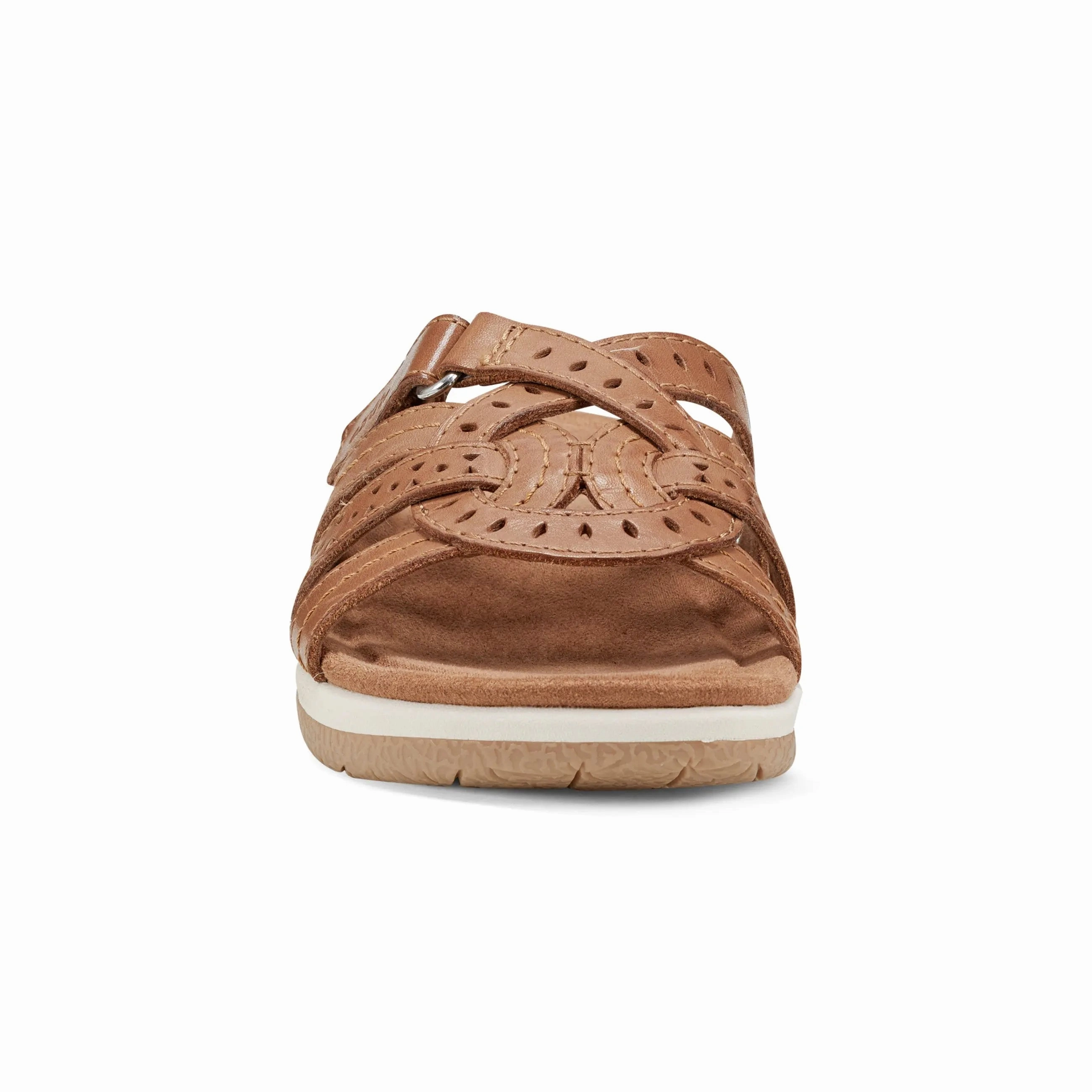 Sassoni Strappy Casual Slip-On Flat Sandals All-Weather Footwear Step Smart