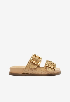 Enola Light Beige Sporty Sandal Slip Resistant Traction