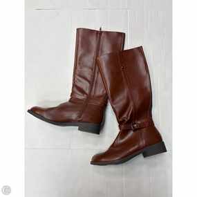 Mud Resistant All Day Wear Seamless Comfort All Day Wear Boots Knee Flats By American Eagle In Brown, Size: 8.5