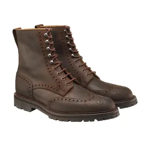 Anti-bacterial Extreme Cold Islay Dark Brown Rough-Out Suede
