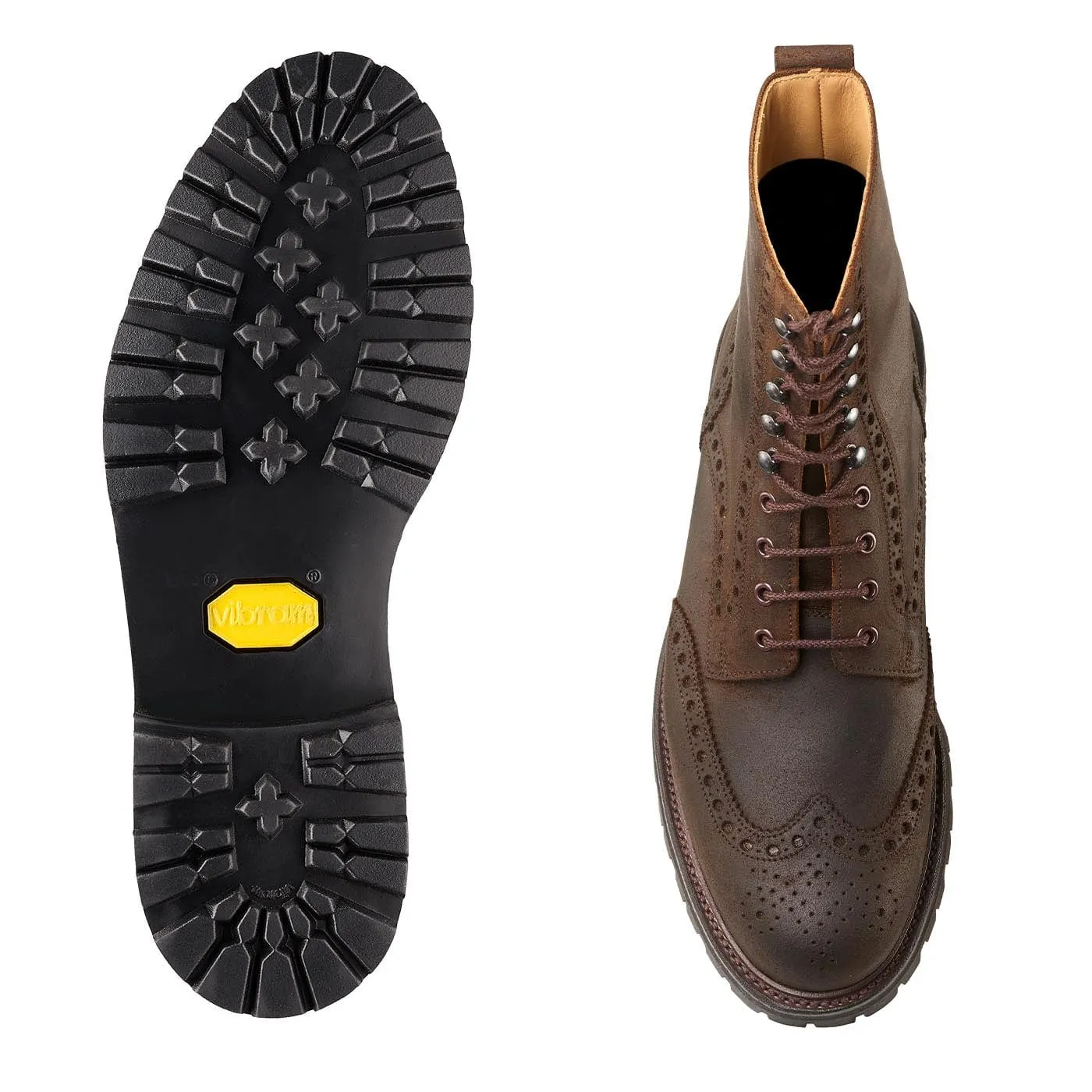Buckle Shine High Traction Adventure Journey Islay Dark Brown Rough-Out Suede