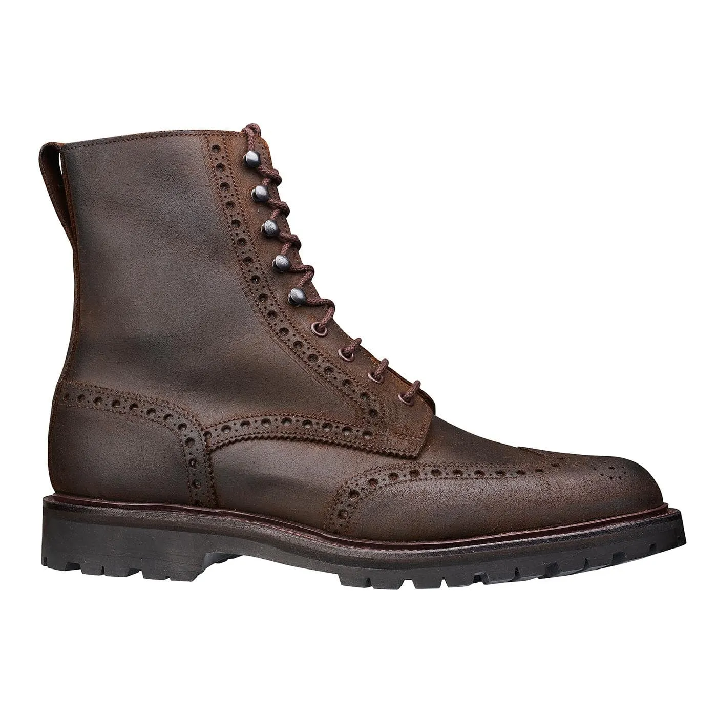Silver Glow Weather Proof Islay Dark Brown Rough-Out Suede