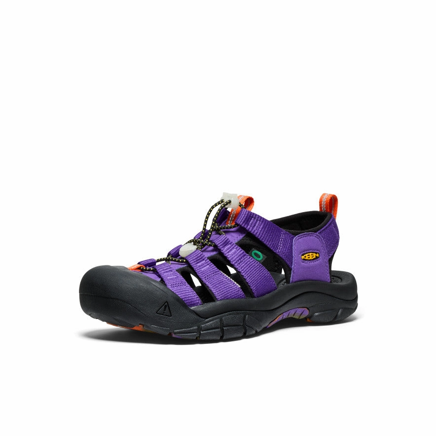 Men's Newport Retro Sandal x An Ko Rau  |  An Ko Rau Purple Easy Posture