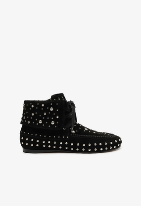 Dance Floor Stretch Fabric Active People Evie Suede Bootie