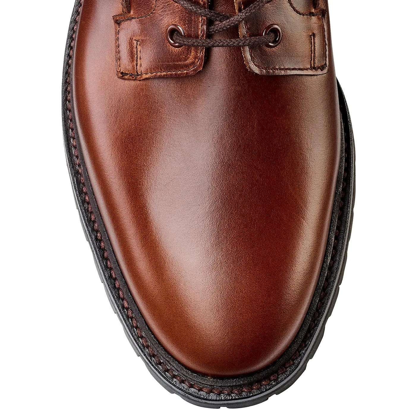 Ross Chocolate Hurricane Hide & Earth Green Suede Collar Practical Choice