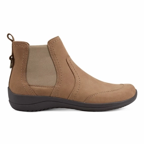 Faine Round Toe Casual Slip-on Flat Booties Elastic Goring Shock-absorbing