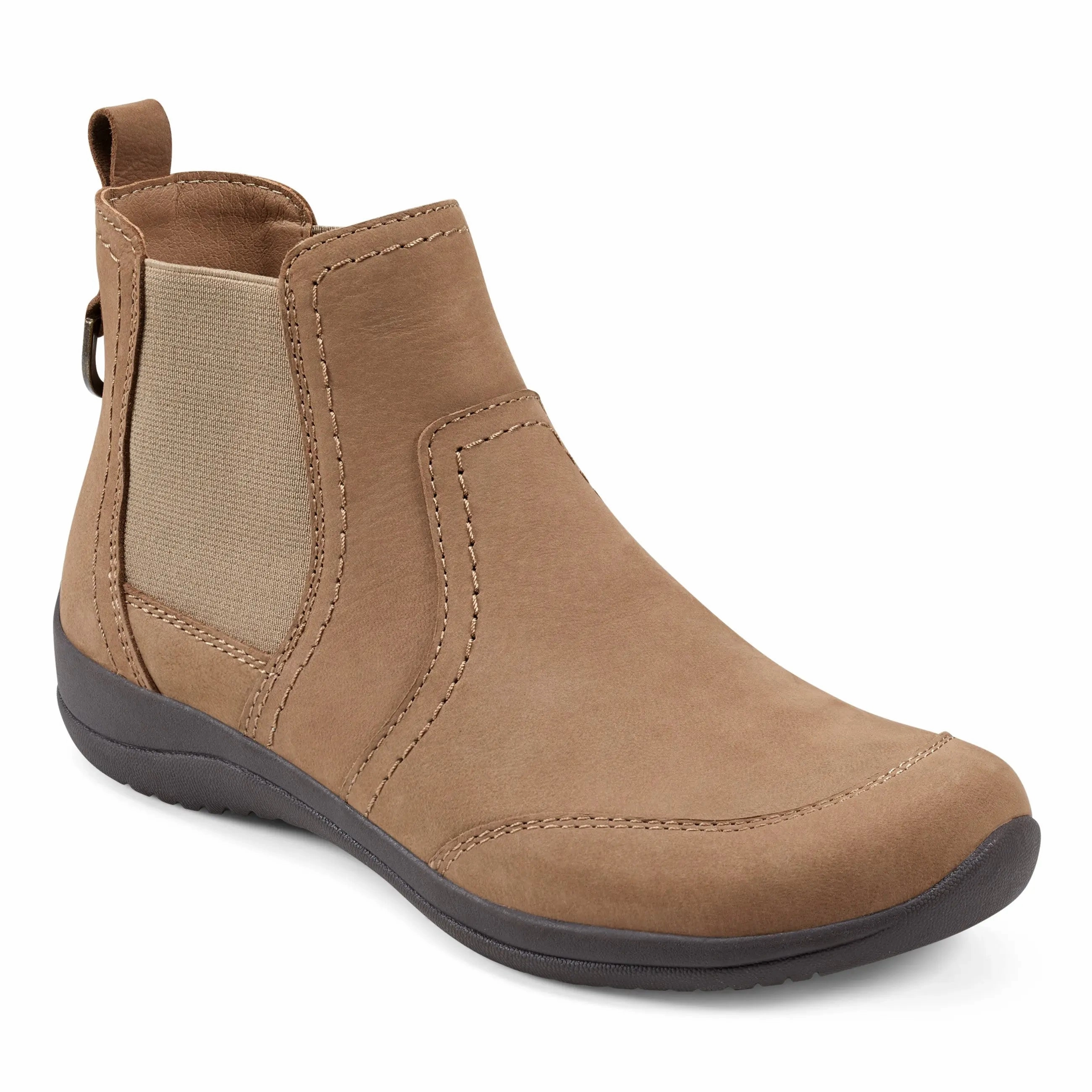 Fast Step Slip Resistant Hiking Trails Faine Round Toe Casual Slip-on Flat Booties