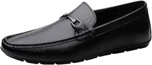 Fashion Loafers for Men Pu Leather Business Moccasins Shoe Solid Color Prom Wedding Rubber Sole Slip Casual Slip On