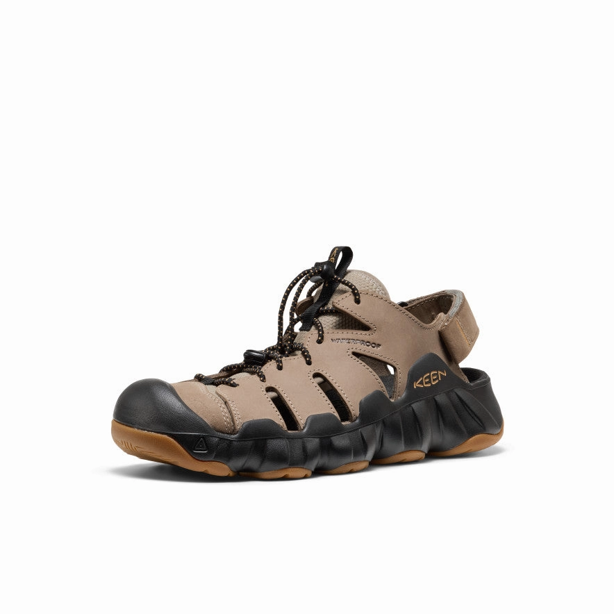 Airflow Ventilation Men's Hyperport Fisherman Leather Sandal  |  Brindle/Oak Buff