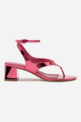 Fashion Heels Gaia Block Sandal In French Rose Specchio Arch Relief Outfit Friendly