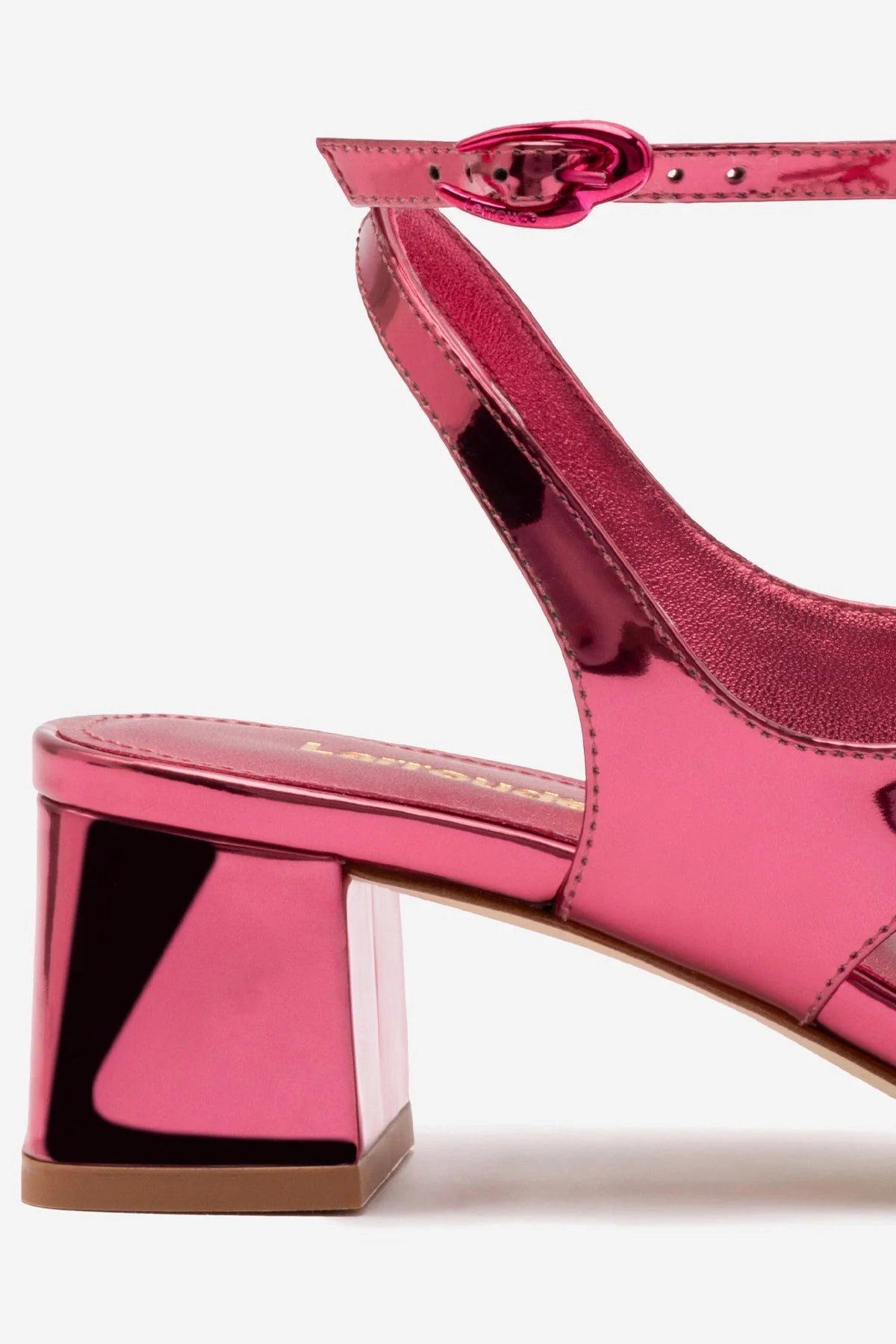 Fashion Heels Gaia Block Sandal In French Rose Specchio Sporty Footwear for Vacation Energy return sole