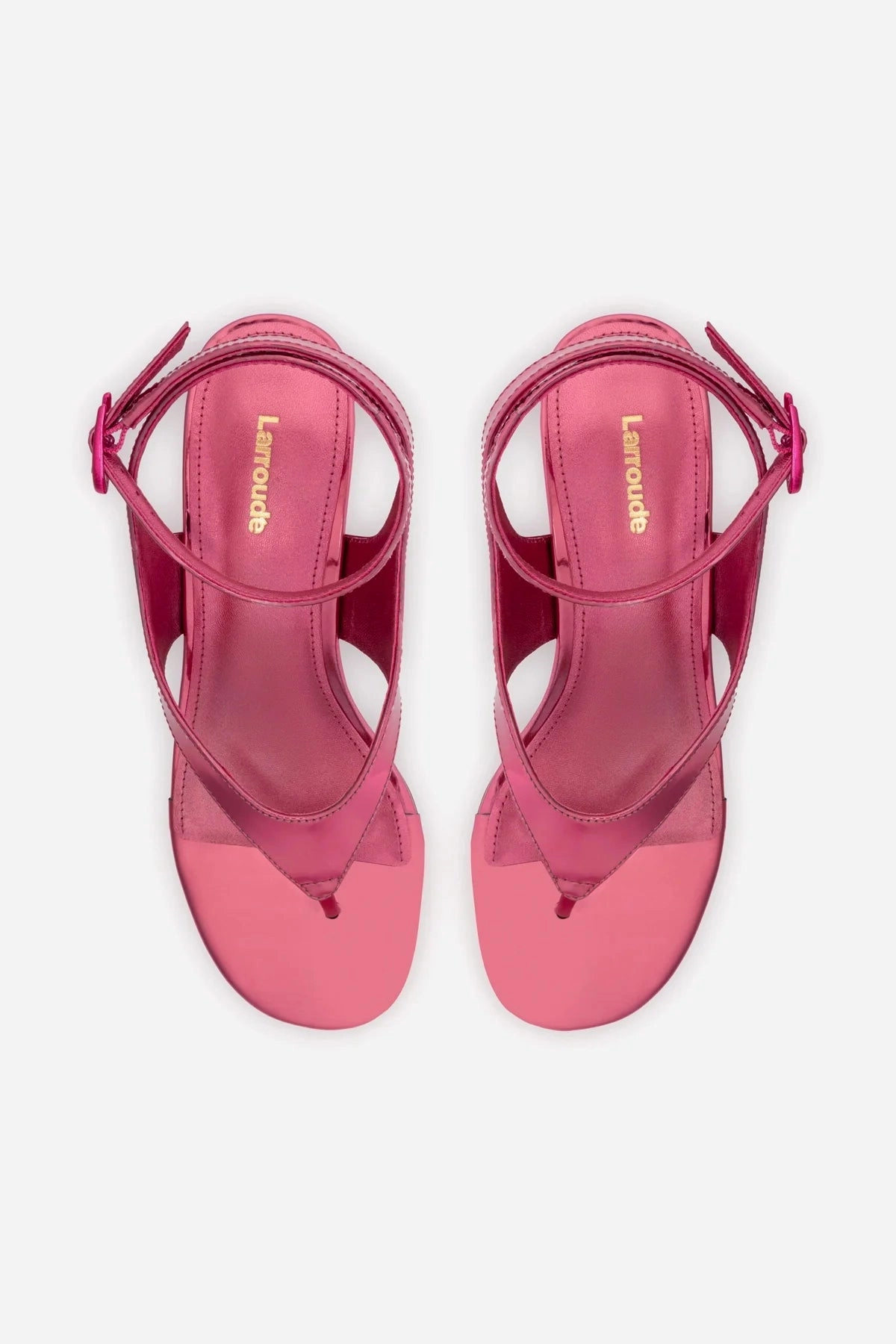 Sandal Buckles Fashion Heels Gaia Block Sandal In French Rose Specchio