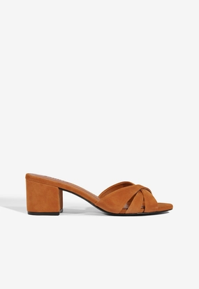 Keefa Block Mule Suede Sandal Camo Mode Modern Fit