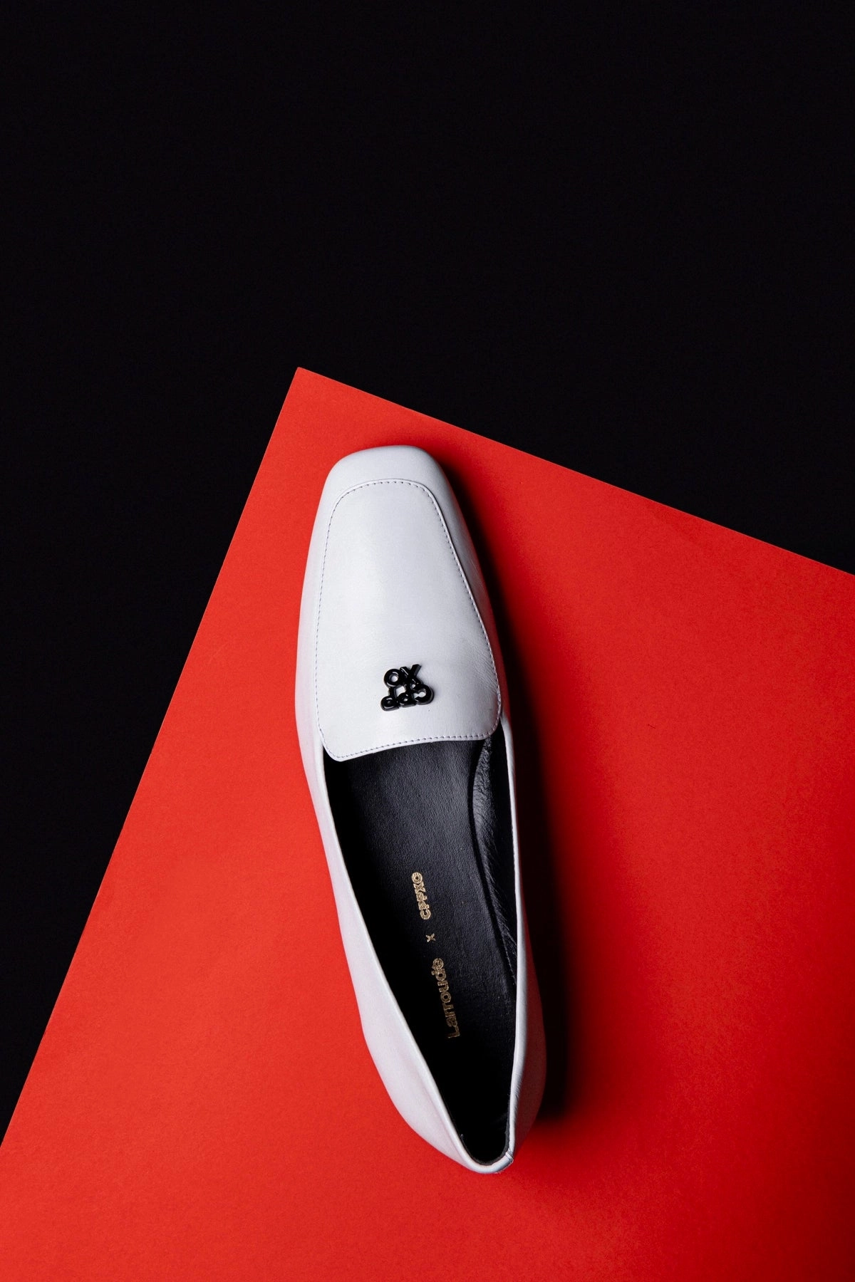 Tall friendly Quick-Dry Material Larroud?? x CPPXO Loafer In White Leather