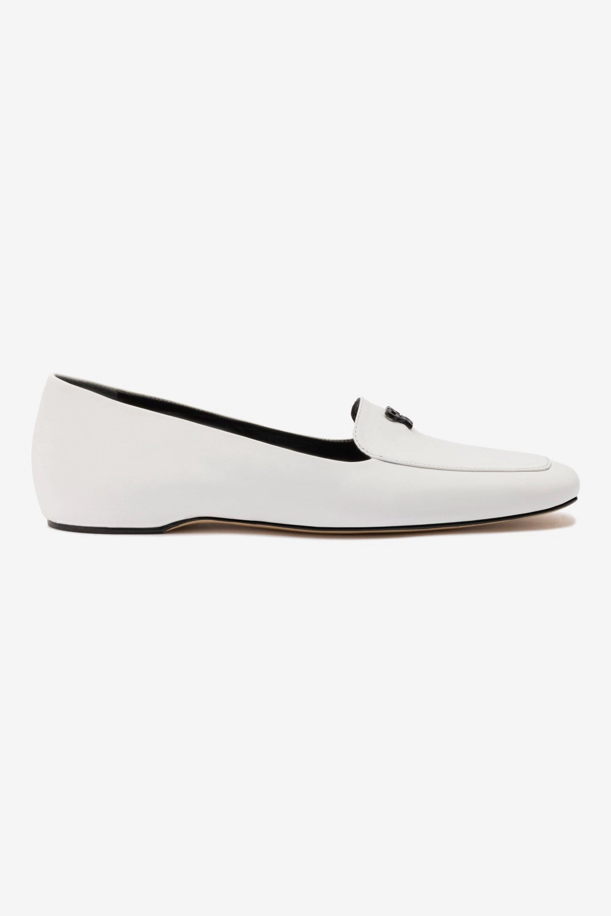 Larroud?? x CPPXO Loafer In White Leather Anti-Fatigue Footwear Travel Friendly Footwear