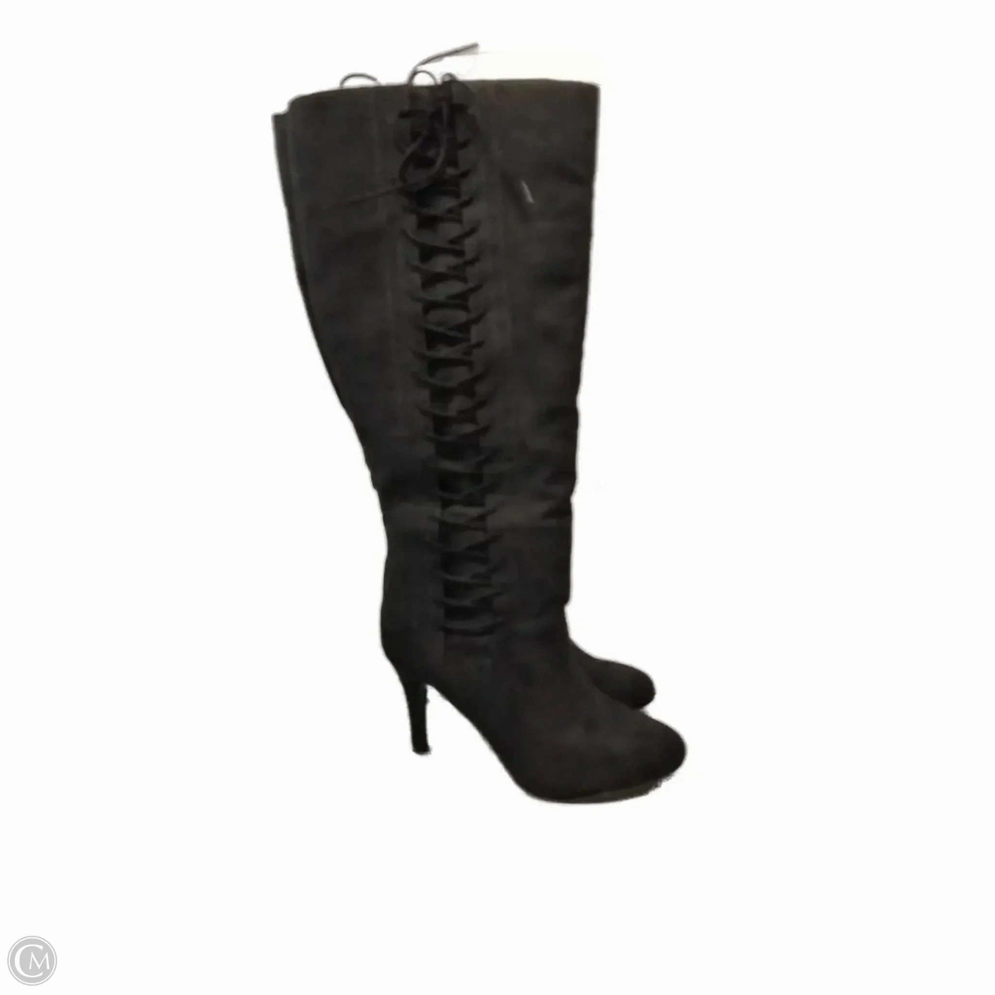 Boots Knee Heels By Torrid In Black, Size: 7.5 Stabilizing Outrigger Feather Light Rough Trail Hiker