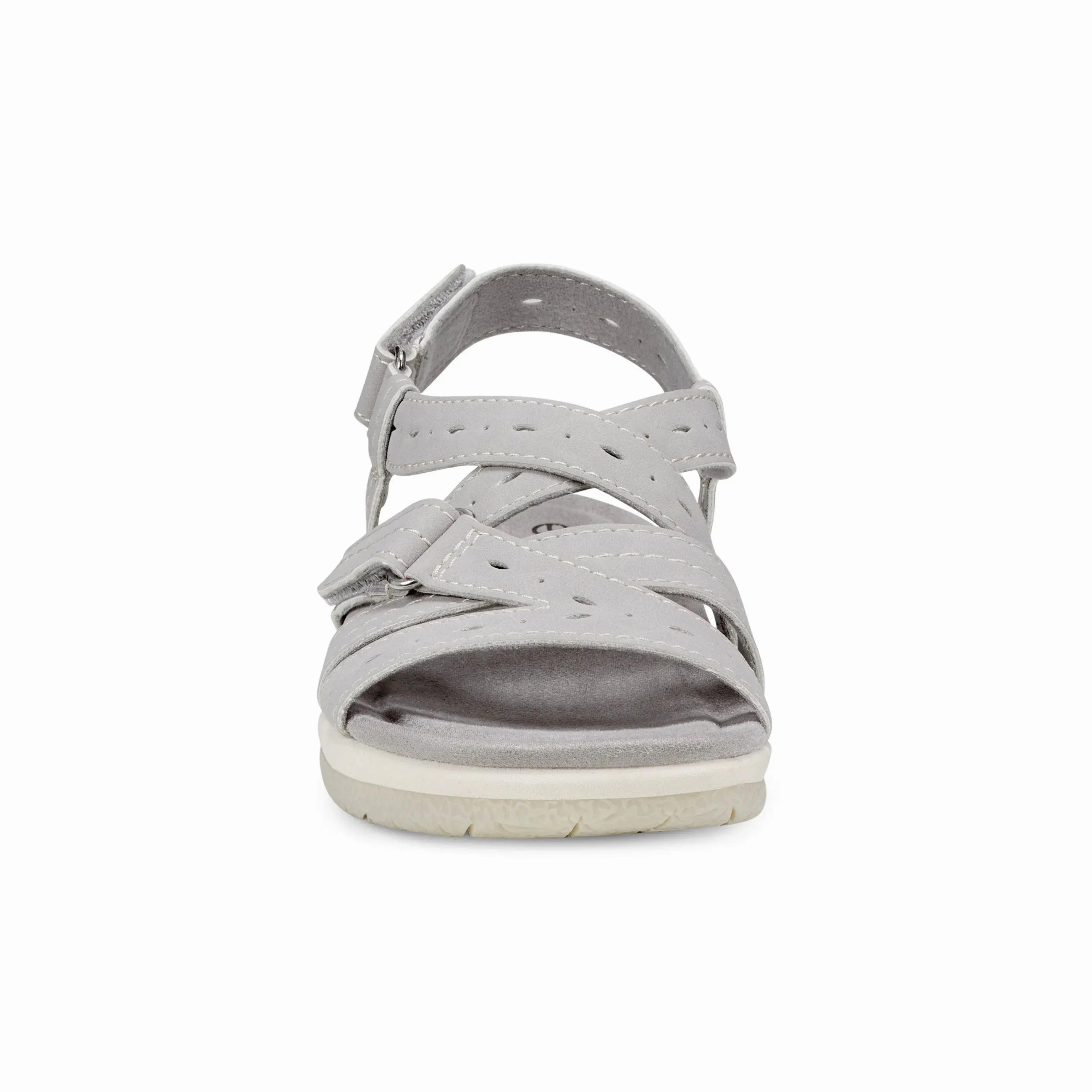 Toe Post Design Samsin Round Toe Strappy Casual Flat Sandals